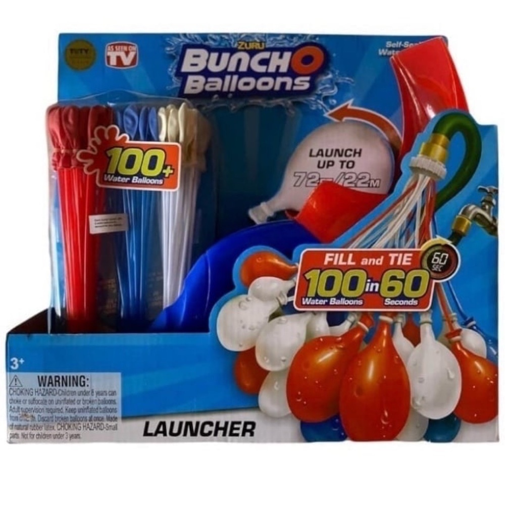 Zuru Bunch O Balloons 100 Water Balloons with Launcher Party Game As Seen On TV